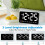 2X Digital Wall Clock, 9Inch LED Digital Clock Large Display with 12/24H,  Digits,Small Silent Wall Clock(White) 6