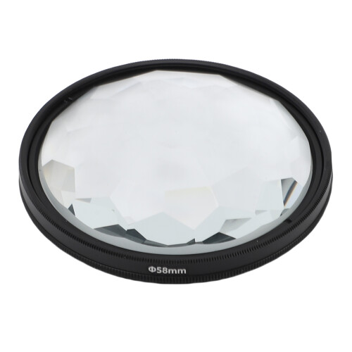 58-mm-Kaleidoskopfilter für Kameraobjektivglas