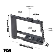 JLwin Camera Cage & Handle for S9 Rabbit Case Protective Frame Vlog Tripod Mount for Mirrorless Cameras