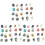Spécimens Minéraux Assortis Pierres Pour Collection 1