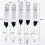 5Pcs Chocolate Cake Decorating Spatula Feather Stainless Steel Leaf Chocolate Spatula Baking Tool Chocolate Molds 6