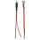 6Pcs  Power Connectors 5.5 x 2.1mm Female Socket with Threaded Socket with Cable and Male  Socket Plug with Wire 8