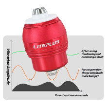 LITEPLUS for Suspension Folding Bike Block Aluminum Alloy Bolt Rubber Rear Shocks for P Frame A