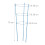 Pflanzenstütze 76 cm blau, 2er-Set 4