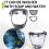 Work Protection Mask Full Face Protector Shield Transparent Facial Protector Face Dustproof with 10 Filter Black 6