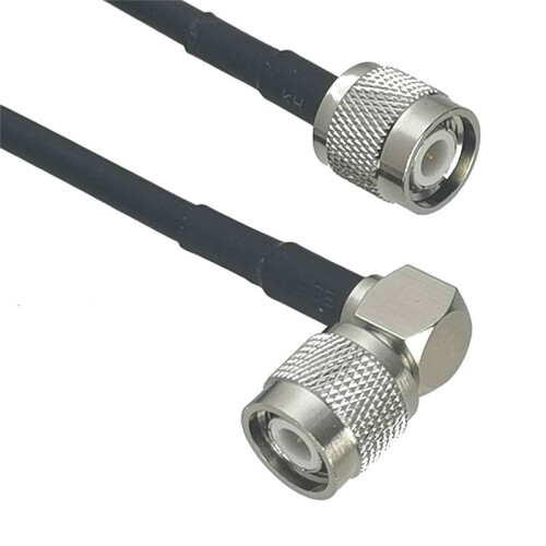 Plugue Macho RG58 TNC para Plugue Macho TNC Conector de Ângulo Reto RF Jumper Pigtail Cable 1