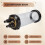 Clear CO2 Atomizer External Turbo Super Diffuser Atomizer Fish Tank Aquarium WaterPlant Fish Tank Landscape Aquatic 6