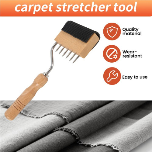Gooseneck Webbing Stretcher Upholstery Tool, Wood Handle Webbing Puller Stretcher, Carpet Canvas Webbing Stretching Tool 1