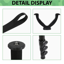 Jaktstativ i Aluminiumlegering Justerbar Höjd Monopod Bärbara Jakttillbehör med Anti-Förlorat Armband