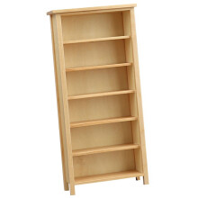 Bookcase Miniature Wooden Cabinet For Dollhouses-Wood color