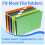 Hanging File Folder Tabs, 200 Pcs File Folder Tabs File Tabs for Hanging Folders, Plastic Hanging Folder Tabs 5