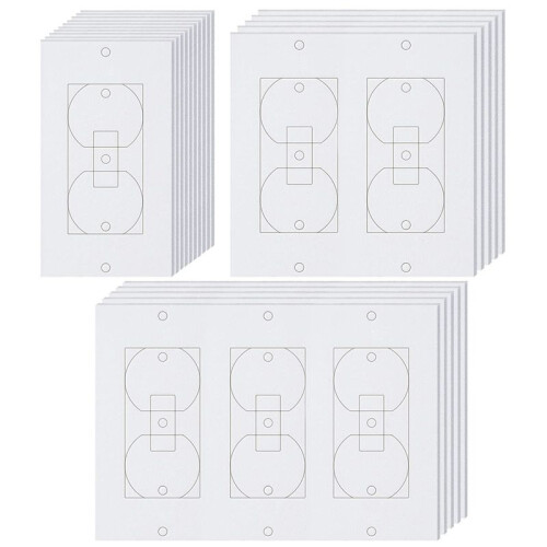 80Pcs Wall Insulation Outlet Insulators Sealers,Electrical Outlet Insulation Pads for Wall, Light,  Socket 1