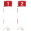 4X Drapeau de  Drapeau de  Drapeau de  pour la Pratique Du Jardin Putting Vert 2