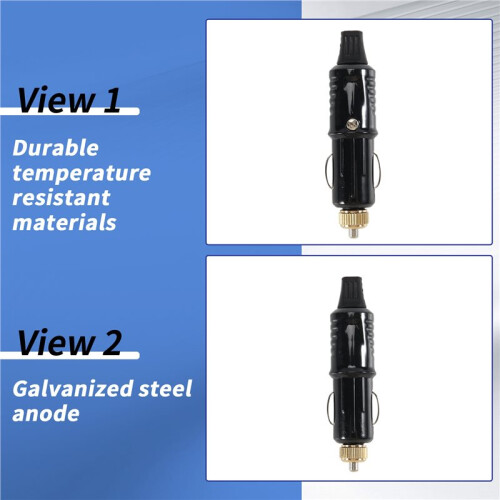12/24V Replacement Car Cigarette Lighter Socket Plug Adapter Charger + Fuse Set 2