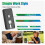 2 Way Wireless Intercom System,1600ft Long Range,Auto Answer,Expandable to 6 Units,Magnetic Wall Mount,30-Day Battery 3
