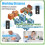 2 Way Wireless Intercom System,1600ft Long Range,Auto Answer,Expandable to 6 Units,Magnetic Wall Mount,30-Day Battery 7