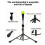 Pickleball Backhand Flick Trainer Baseball Batting Tee Portable Practical Sturdy Professional Batting Practice Black 2