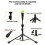 Pickleball Backhand Flick Trainer Baseball Batting Tee Portable Practical Sturdy Professional Batting Practice Black 6