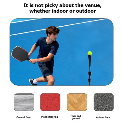 Pickleball Backhand Flick Trainer Baseball Batting Tee Portable Practical Sturdy Professional Batting Practice Red 2