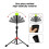 Pickleball Backhand Flick Trainer Baseball Batting Tee Portable Practical Sturdy Professional Batting Practice Black 7