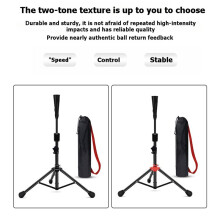 Pickleball Backhand Flick Trainer Baseball Batting Tee Portable Practical Sturdy Professional Batting Practice Red