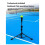 Pickleball Backhand Flick Trainer Baseball Batting Tee Portable Practical Sturdy Professional Batting Practice Black 10