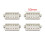 6-Strängad Pickup Basplatta Elgitarrpickup Basplatta Pickupdelar 52mm 2