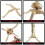 Soprano Saxophone Four-Legged Bracket Foldable Bracket Straight Tube Saxophone Floor Bracket Display 6