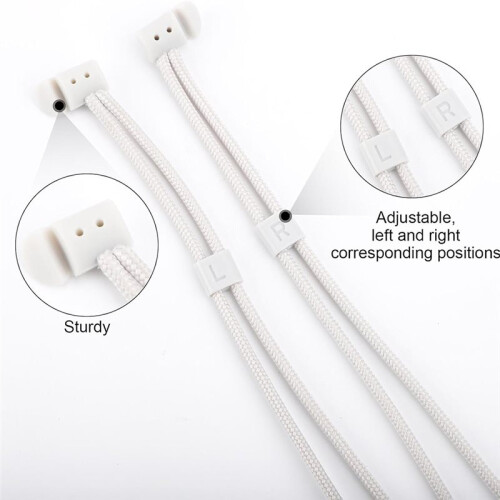 Controller Strap for Meta Quest 2, White Replacement Wrist Straps Adjustable Hand Straps Easy Attach Wrist Lanyards 1