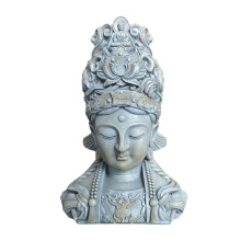 Busta Buddhy, 44 cm, polyresin odolný vůči povětrnostním vlivům