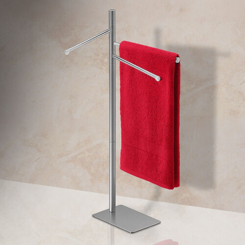 Towel Rack, 3 Bars, Stainless Steel, Freestanding 1