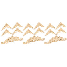 3X Apliques de Madera Apliques de Madera Decorativos Apliques de Madera DIY para Espejo Cama Puerta Armario Muebles