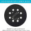 4 Pcs 5 Inch 8 Holes 125mm Hook Loop Sanding Backing Pad for  Orbital Sander Disk  Cable Backup Stick  Pad 6