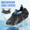 Outdoors Waterproof Shoe Covers - Non-Slip, Disposable CPE Boot Covers, Black 100 Pack 9