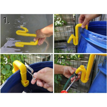 Rain Barrels Overflow Pipe with Downspout Overflow Pipe Bucket No-Drill Water Drainage Hose for Water Tanks 2PCS