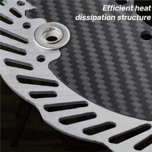 HASSNS Carbon Fiber Floating Rotor for MTB, 160mm Centerlock B