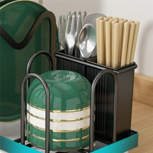 Small Dish Drying Rack Kitchen Sink Drainer Organizer Cutlery Utensils Spoon Holder Counter Storage Tableware Drainboard 2