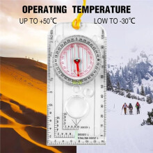 Multifunction Compass with Scouting Scale and Map Measurer for Outdoor Navigation Hiking Camping Survival Gear