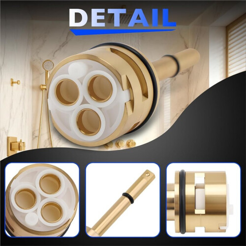 RP71718 3-Function Diverter Cartridge for R11000, R22000 - Brass Construction, Enhanced Durability 2
