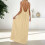 Women's Spaghetti Strap Backless Loose-fitting-light green L 4