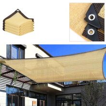 Protection UV Beige Filet D'Ombrage Jardin Balcon Plante Abri Voile D'Ombrage Piscine Extérieure Auvent Couverture Camping Auvent,C