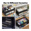 CD Storage Box, CD Case Holder with Handles, Lid and Clear Window Stackable CD Organizer Box 8