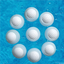 10PCS Floating Balls No Sink Synthetic Rubber Double Layer D42.7mm Far Distance Training Supply Q004
