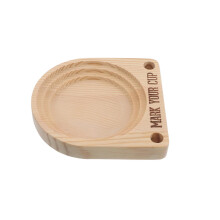 Sturdy Wood Cup Rack with Marker Slot for Party Storage
