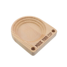 Wooden Paper Cup Holder with Marker for Kitchen Counter