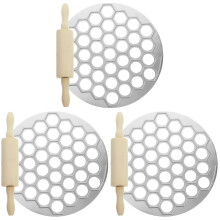 3Sets Multi-Hole Pelmeni Maker Mold Aluminum Alloy Dumpling Mold Kit