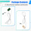 2X Sauna Furnace External Control Probe Wire Temperature Control Probe Sauna Room External Control Sensor Probe 8