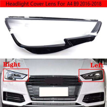 Car Right Front Headlight Glass Light Transparent Lampshade Lamp Shell Headlight Cover Len for A4 B9 2016-2018