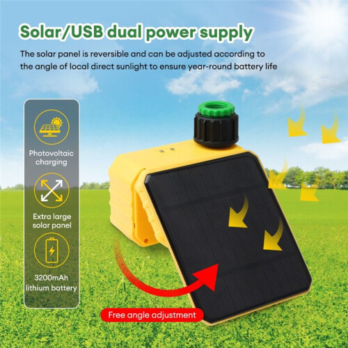 Household WIFI Solar Irrigation Timer  APP Control Automatic Irrigation System Outdoor Water Timer Garden Tool 2