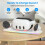 Wireless Charging Dock for Meta Quest 3/Meta 3 VR Multi-Function Magnetic Suction RGB Light Wireless Charging Adapter C 3
